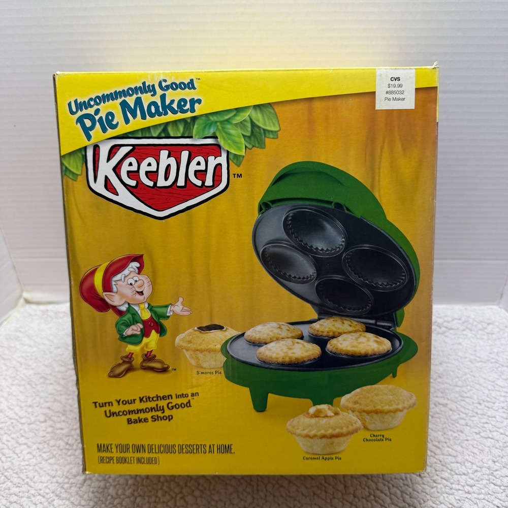 Keebler Uncommonly Good Mini Pie Maker New Unused In Original Box